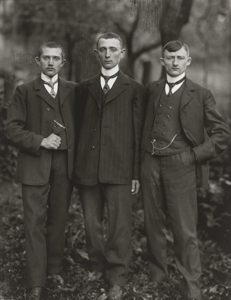 Country Lads from the Westerwald by August Sander, photograph, 1912