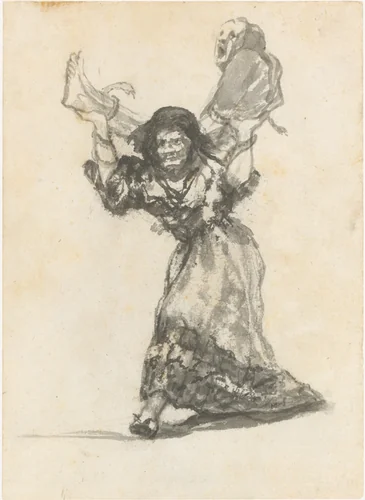Unholy Union by Goya, drawing, 1801-1819