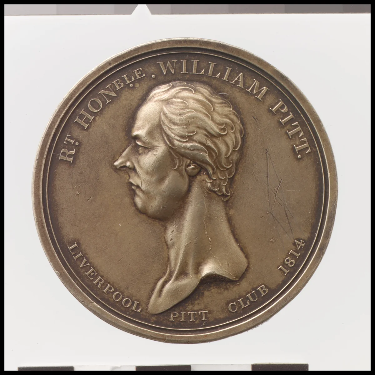 William Pitt by Thomas Wyon the Younger, metalwork, 1814