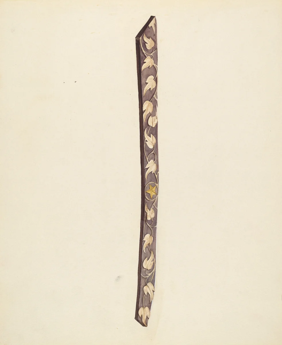 Ship's Carving by Frances Matsubara, index of american design, 1935-1942