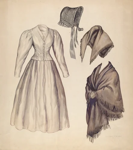 Dress by Lillian Causey, index of american design, 1937