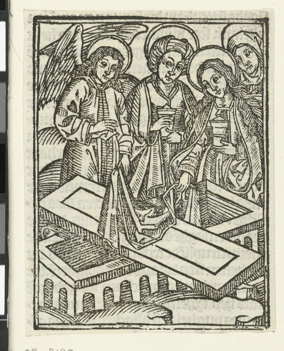 De vrouwen bij het graf by Unknown, print, 1490-1500