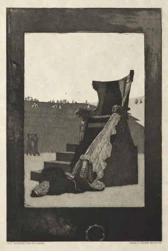 Vom Tode I, (Opus II, 1889) No. 6 by Max Klinger, print, 1884-1894