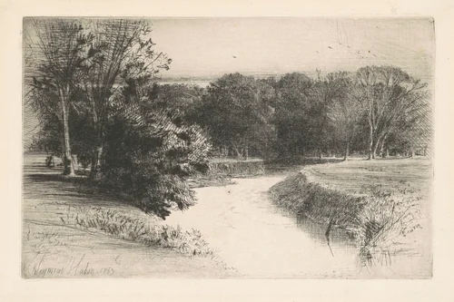 Sunset in Ireland by Francis Seymour-Haden, print, 1863