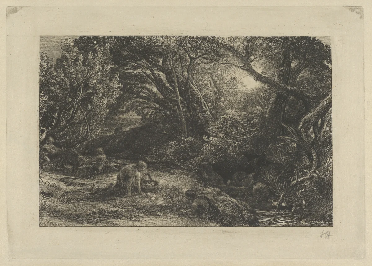 The Morning of Life by Samuel Palmer, print, 1860-1861