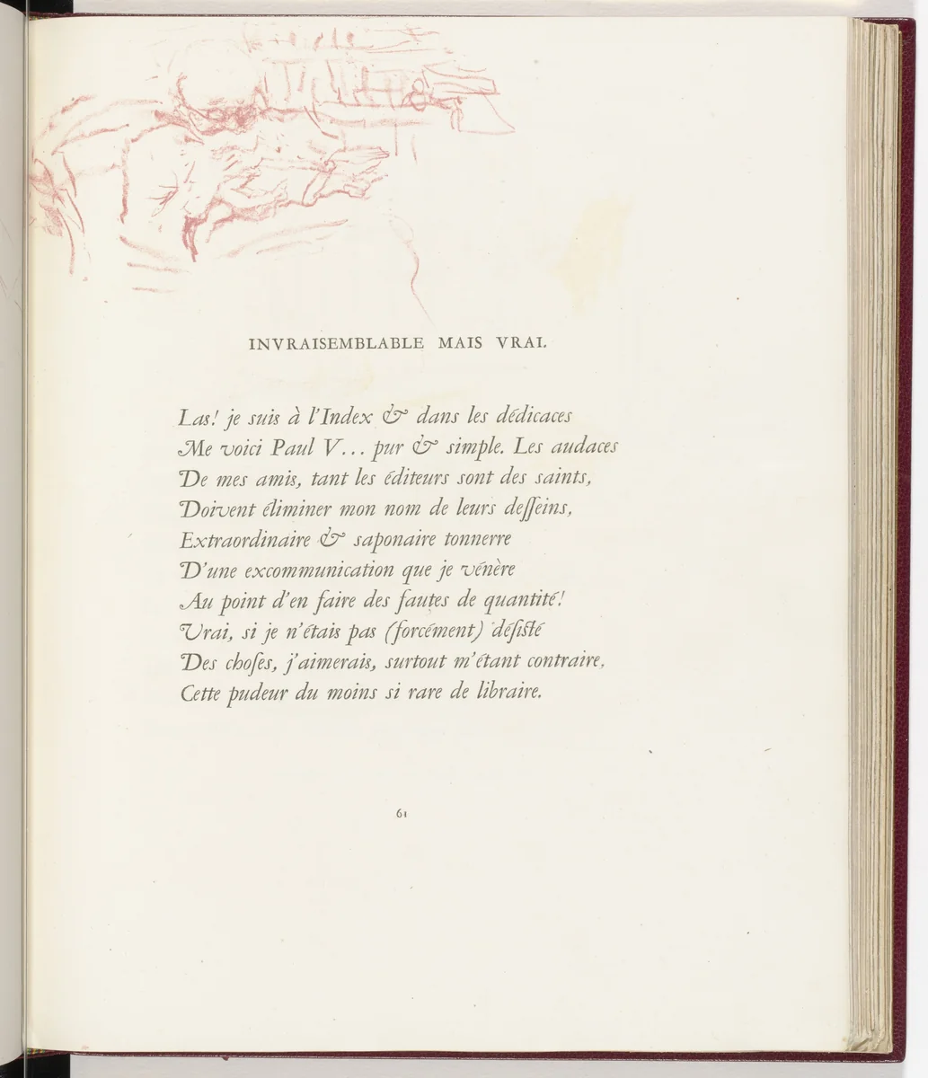 In-text plate (page 61) from Parallèlement (In Parallel) by Pierre Bonnard, illustrated book, 1900