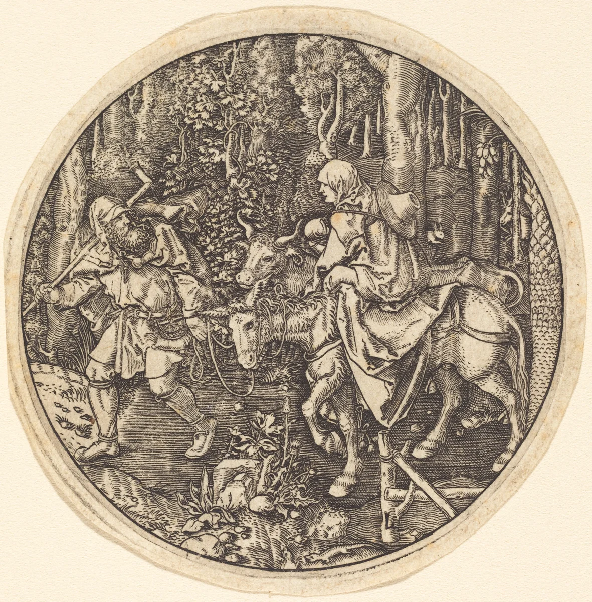 The Flight into Egypt by Albrecht Dürer, print, 1470-1560