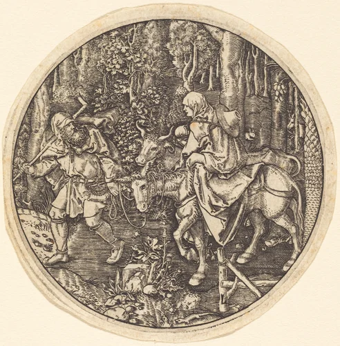The Flight into Egypt by Albrecht Dürer, print, 1470-1560