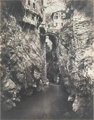 Pont en Royans by Edouard Baldus, photograph, 1857-1861