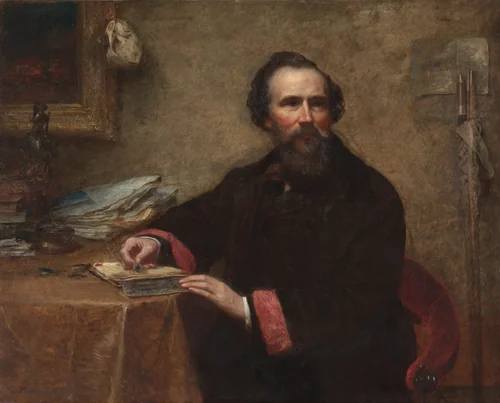 Portrait of Genio C. Scott by Eastman Johnson, painting, 1859