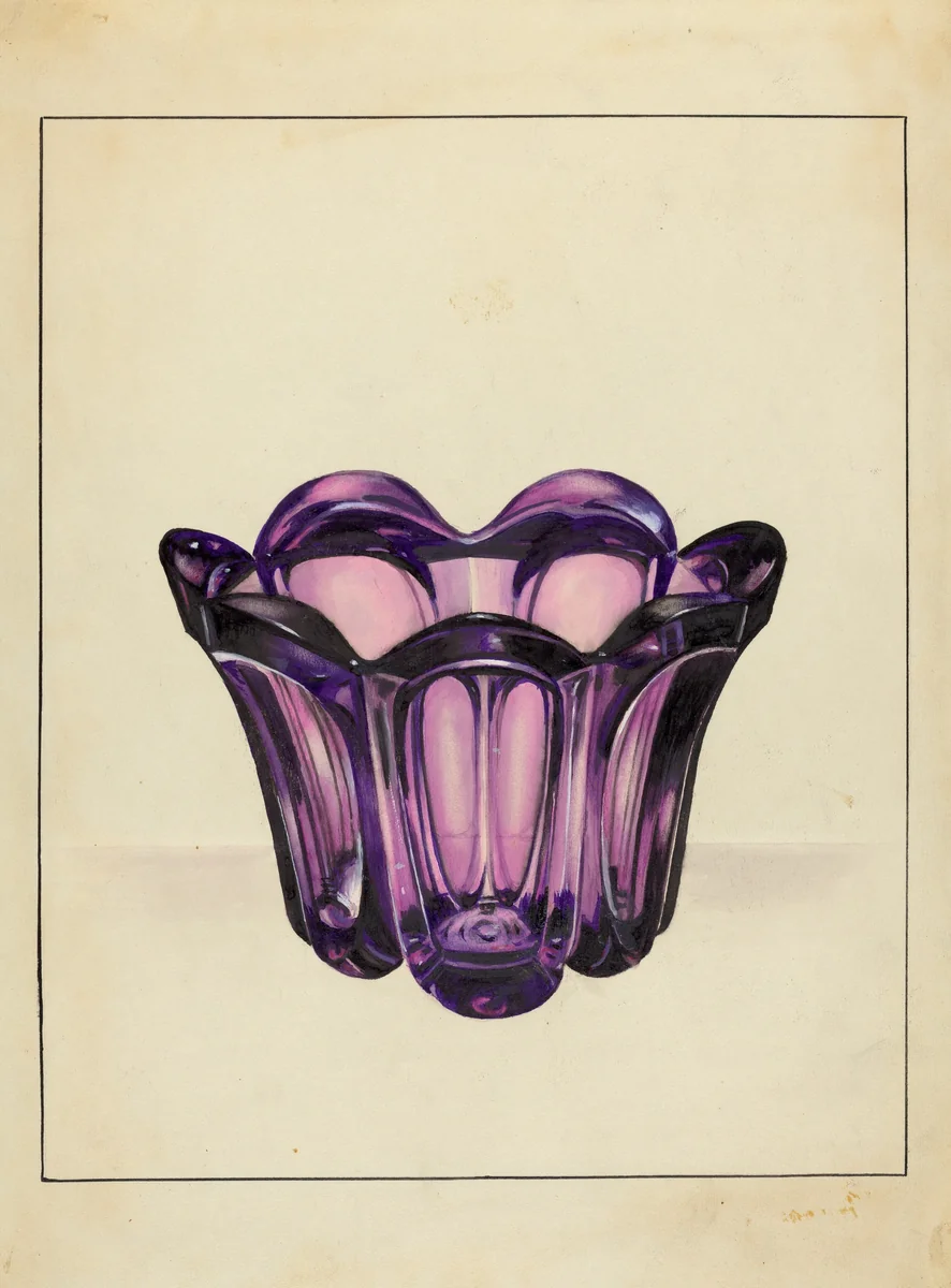 Finger Bowl by John Tarantino, index of american design, 1935-1942