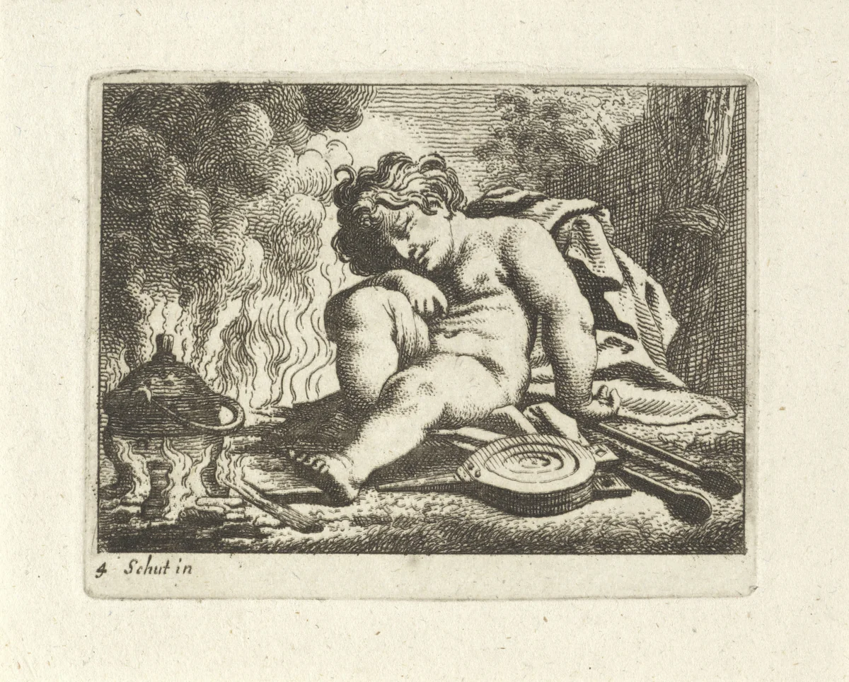 Vuur by anonymous, print, 1670-1726