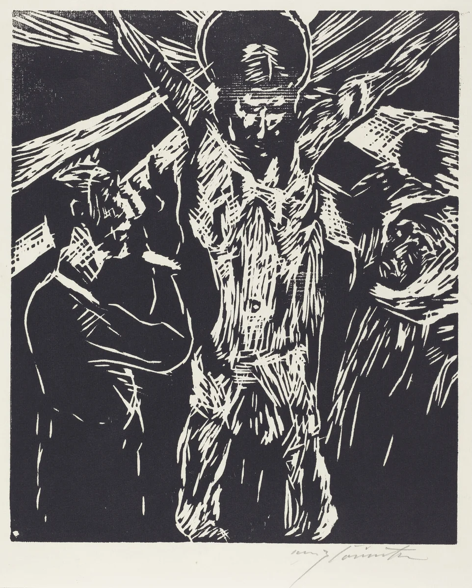 Christus am Kreuz (The Crucifixion) by Lovis Corinth, print, 1919