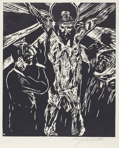 Christus am Kreuz (The Crucifixion) by Lovis Corinth, print, 1919
