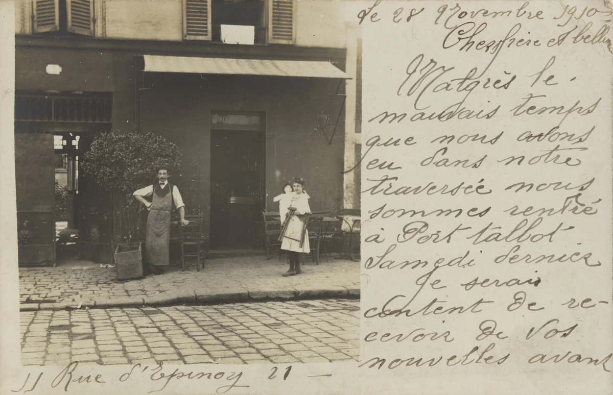 Rue d’Épinay, La Rochelle - La Pallice by Unidentified Photographer, photograph, 1910