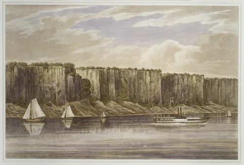 Palisades (No. 19 of The Hudson River Portfolio) by John Hill, print, 1823-1824