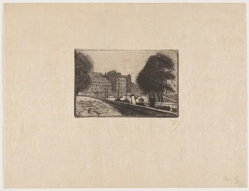 Paysage by Maurice Dumont, print, 1895