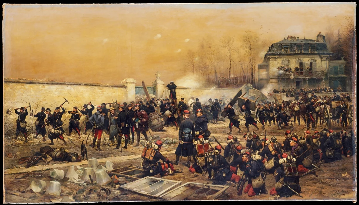 The Defense of Champigny by Edouard Detaille, painting, 1879