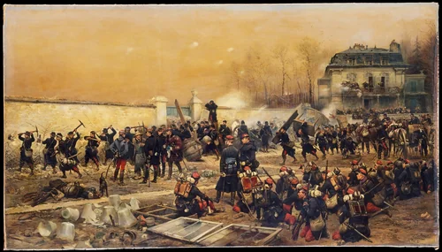 The Defense of Champigny by Edouard Detaille, painting, 1879
