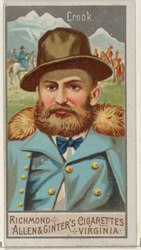 George R. Crook, from the Great Generals series (N15) for Allen & Ginter Cigarettes Brands by Allen & Ginter, print, 1888