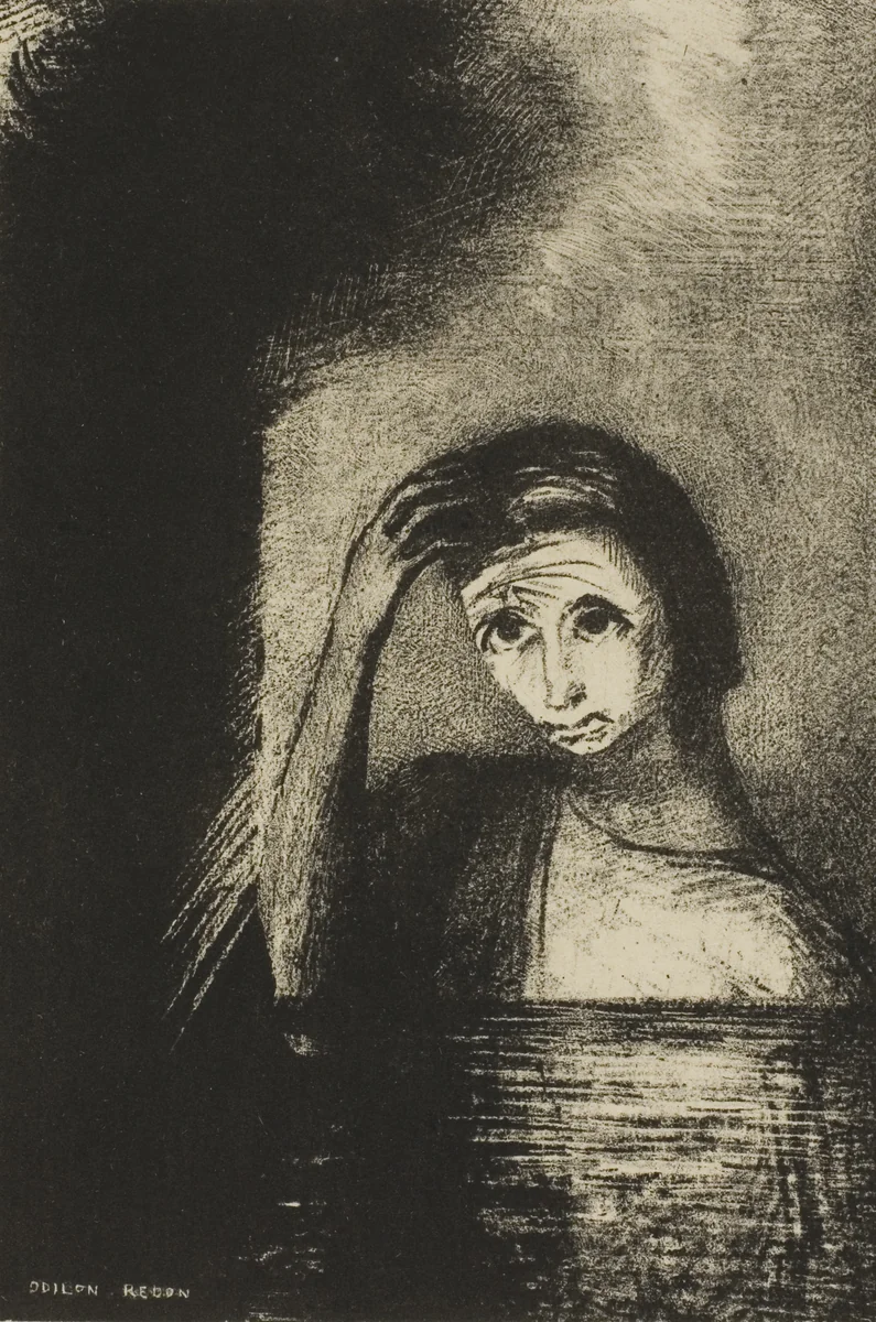 Frontispiece from Emile Verhaeren's Les Debacles by Odilon Redon, print, 1889
