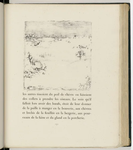 In-text plate (page 151) from Daphnis et Chloé by Pierre Bonnard, illustrated book, 1902