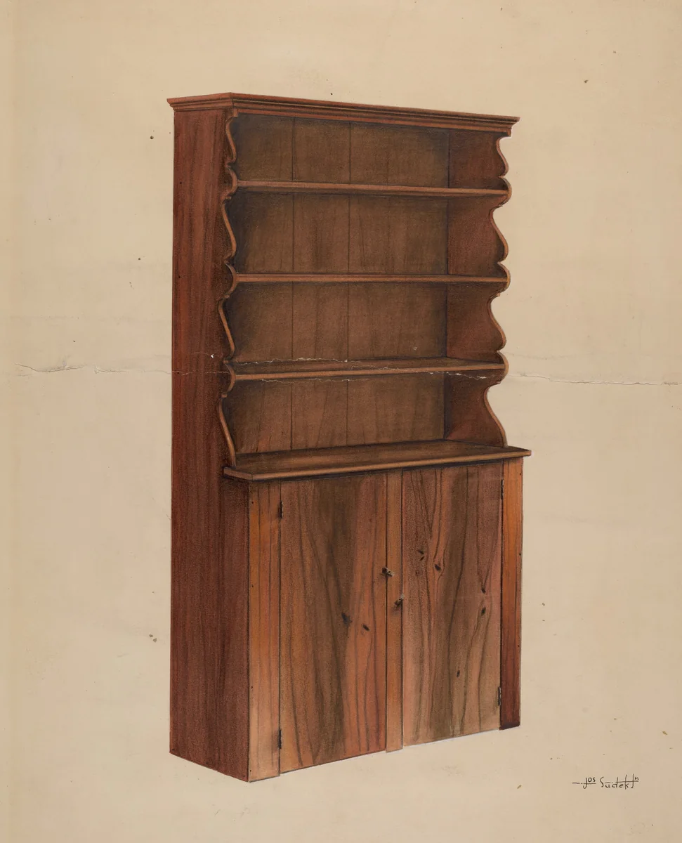 Kitchen Cupboard by Joseph Sudek, index of american design, 1938
