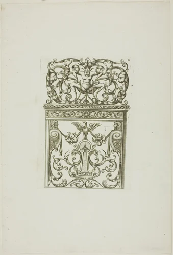 Designs for Locksmiths by Jean Bérain I, print, 1660-1711