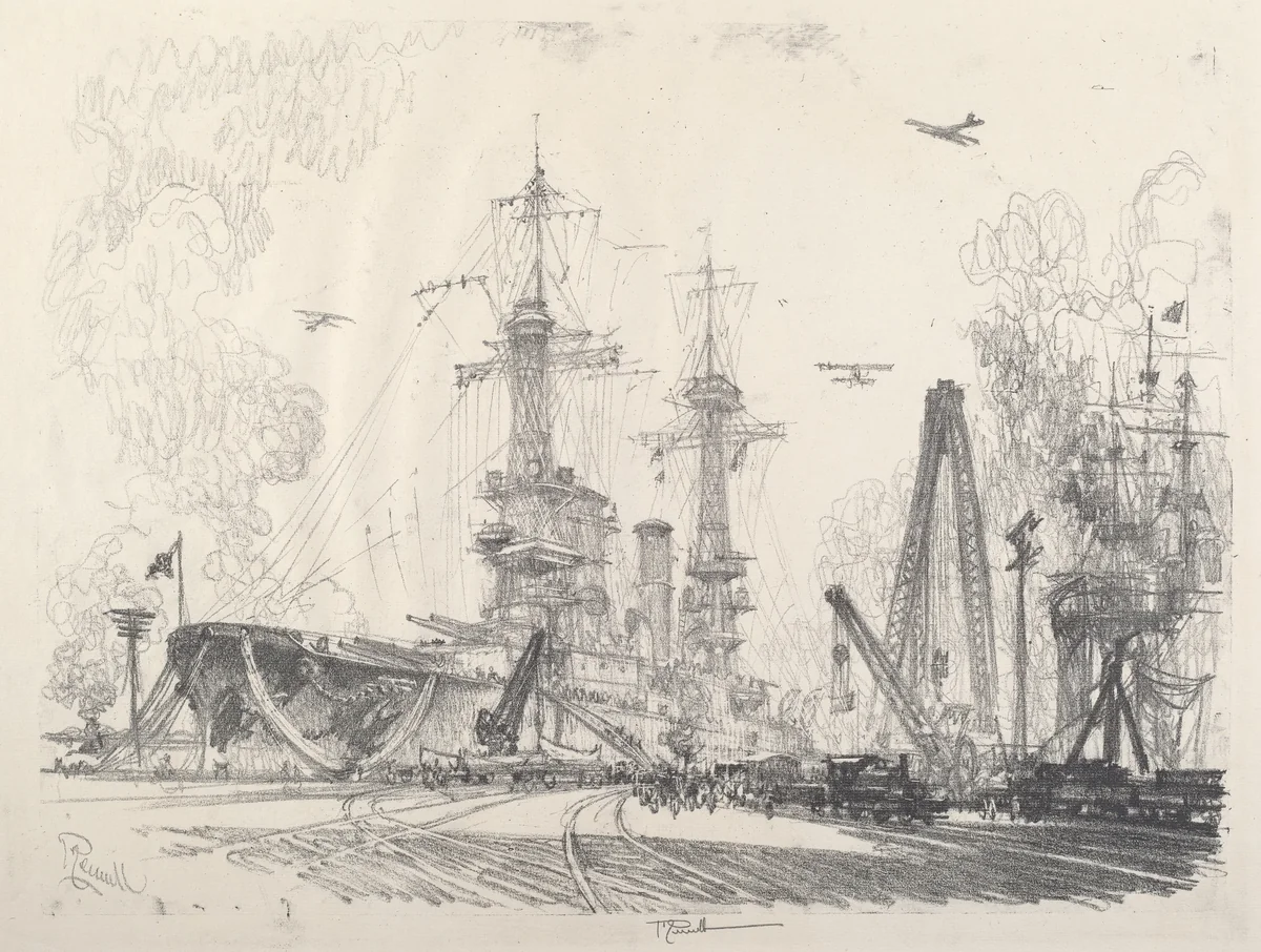 Ready to Start by Joseph Pennell, print, 1917