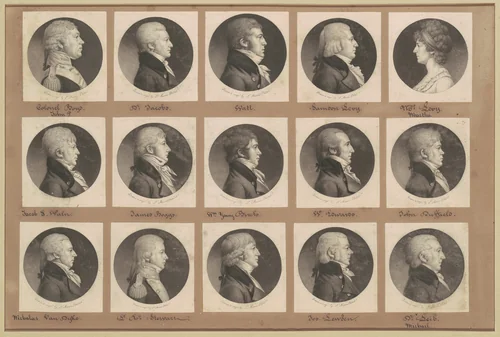 Saint-Mémin Collection of Portraits, Group 23 by Charles B. J. Févret de Saint-Mémin, volume, 1798-1803