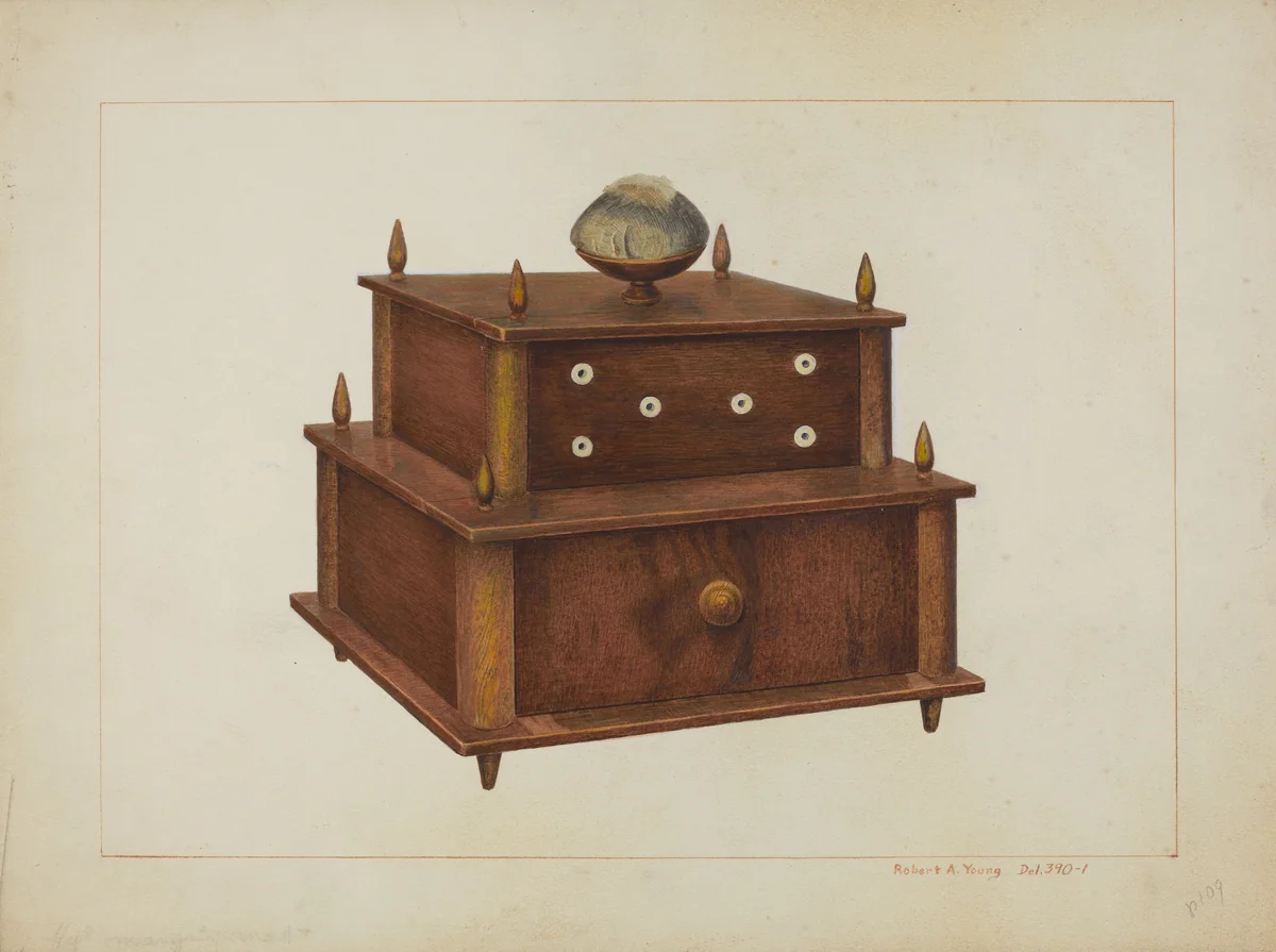 Sewing Cabinet by Robert A. Young, index of american design, 1938