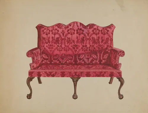 Settee by John Dieterich, index of american design, 1936