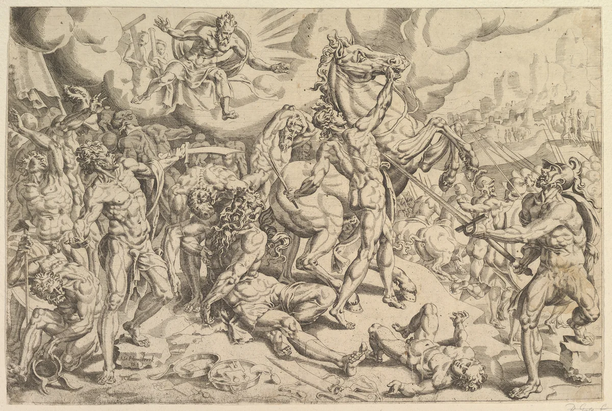 The Conversion of Saul by Maarten van Heemskerck, print, 1549