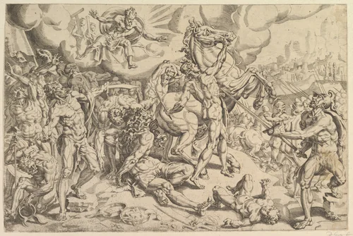 The Conversion of Saul by Maarten van Heemskerck, print, 1549