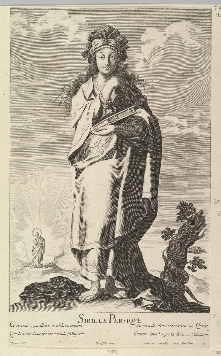Sibylle Persique by Gilles Rousselet, print, 1630-1640