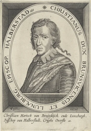 Portret van Christiaan van Brunswijk-Wolfenbüttel by anonymous, print, 1616-1652