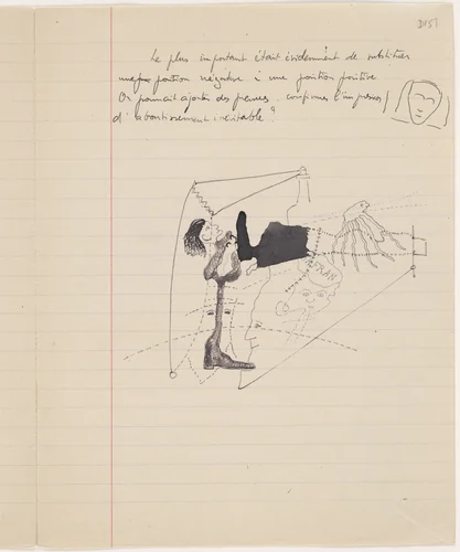 Untitled drawing for Soleil vitré by Georges Bataille, drawing, 1925