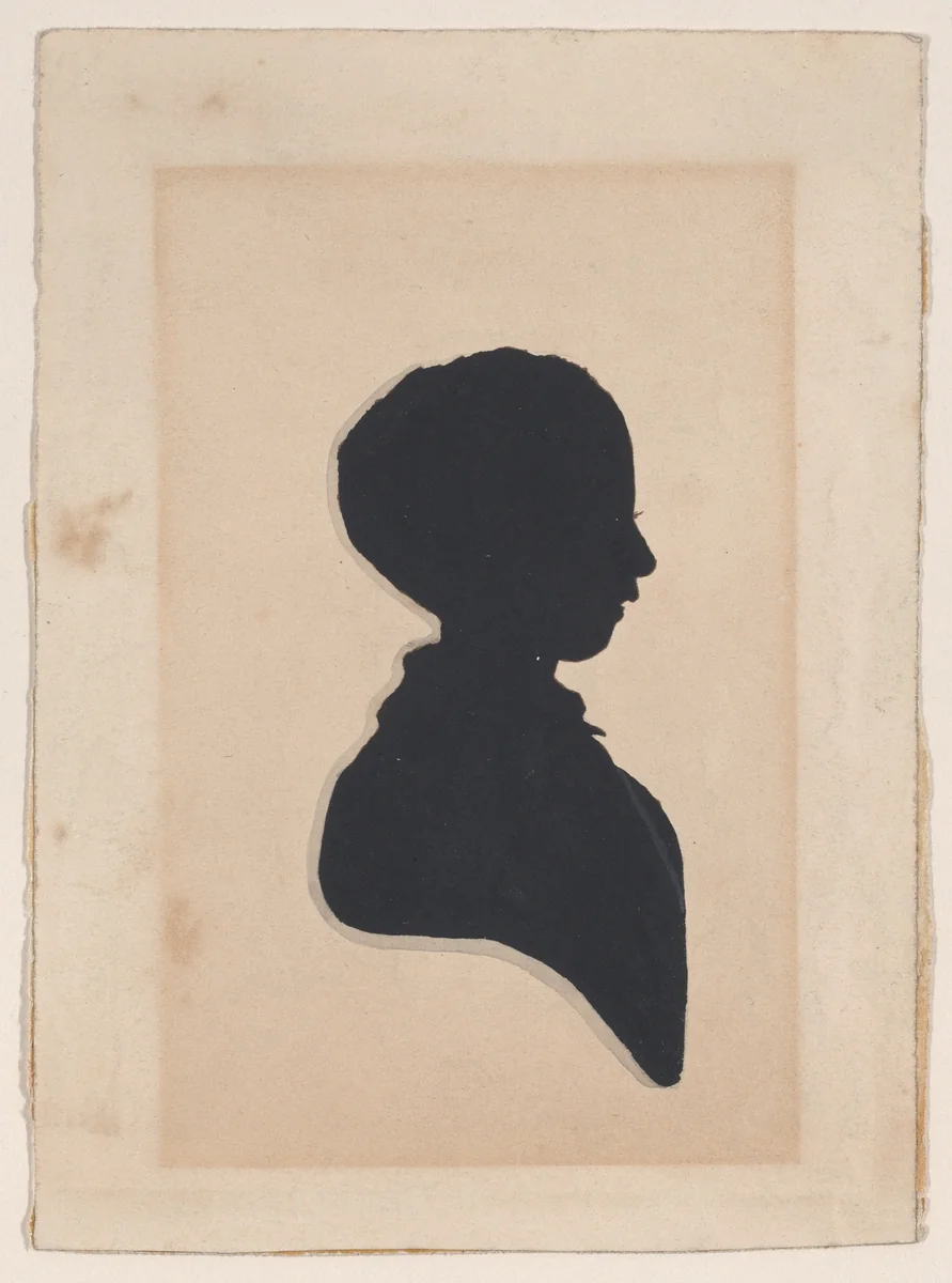 Silhouette of Cecil Brent by A. Brent, drawing, 1800-1900