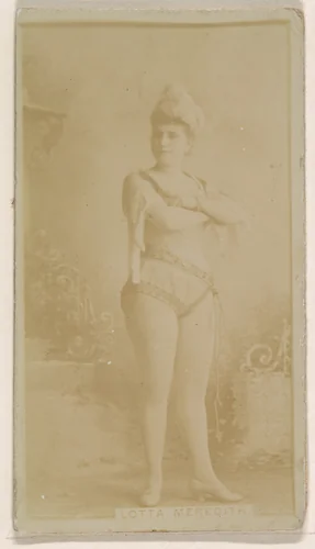 Lotta Meredith, from the Actresses series (N245) issued by Kinney Brothers to promote Sweet Caporal Cigarettes by Kinney Brothers Tobacco Company, photograph, 1890