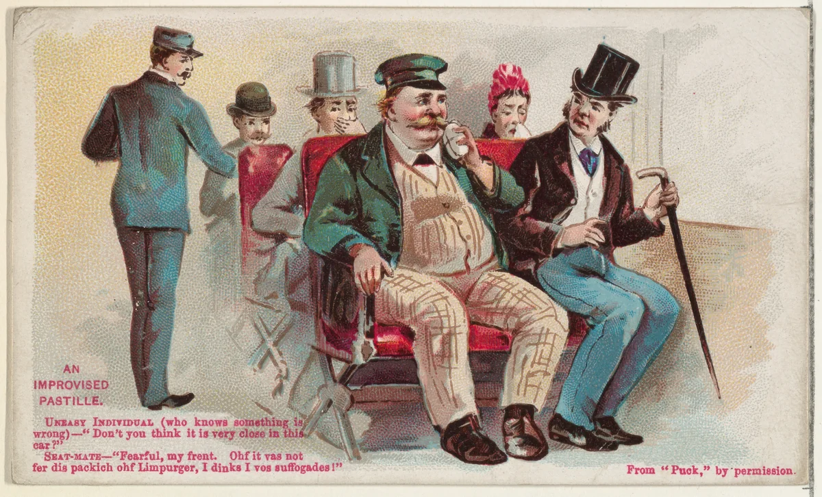 An Improvised Pastille, from the Snapshots from "Puck" series (N128) issued by Duke Sons & Co. to promote Honest Long Cut Tobacco by W. Duke, Sons & Co., print, 1888