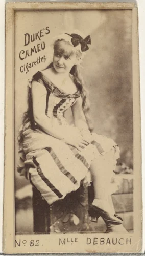 Card Number 82, Mlle. Debauch, from the Actors and Actresses series (N145-4) issued by Duke Sons & Co. to promote Cameo Cigarettes by W. Duke, Sons & Co., photograph, 1880-1889