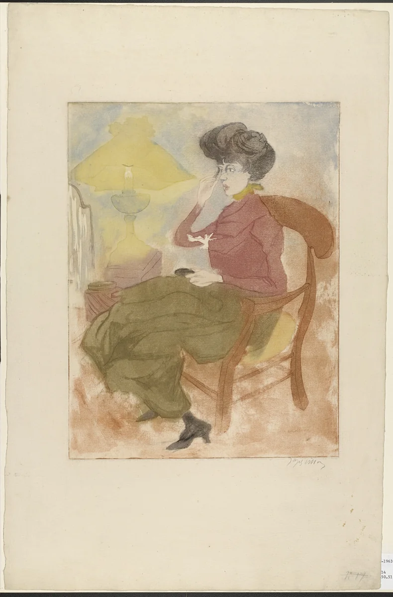 Makeup (Le Maquillage) by Jacques Villon, print, 1900