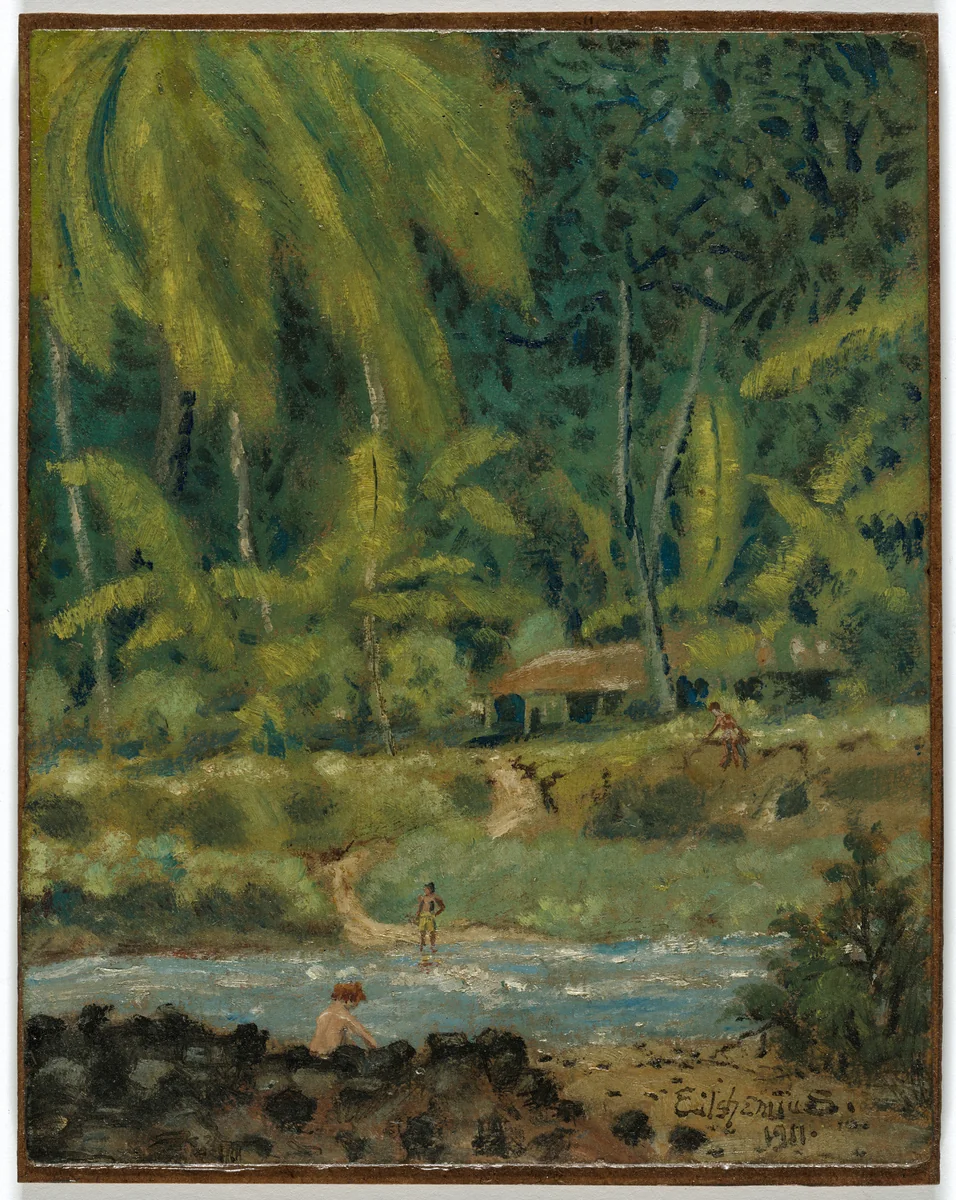 Samoa by Louis Michel Eilshemius, drawing, 1911