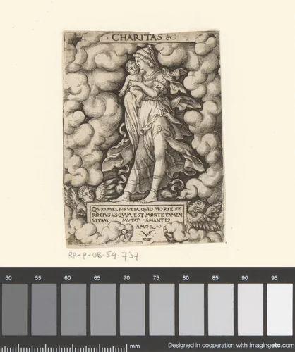 Liefde (Caritas) by Unknown, print, 1524-1562