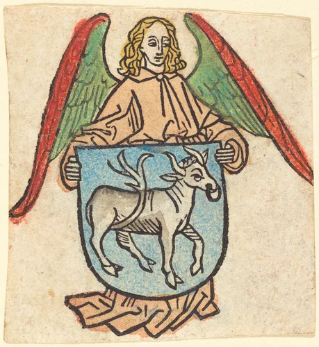 Bookplate of Hilprand Brandenburg of Bibrach by German 15th Century, print, 1475