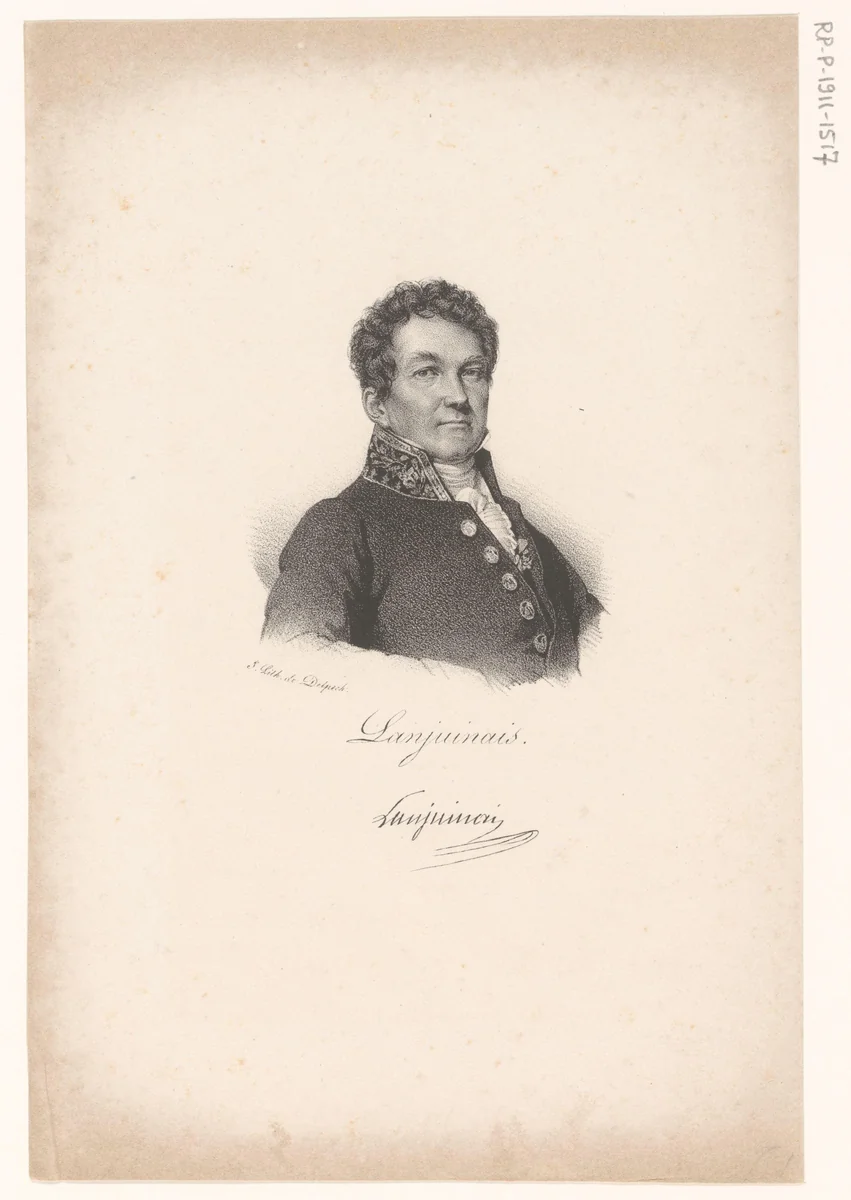 Portret van Jean-Denis Lanjuinais by anonymous, print, 1818-1842