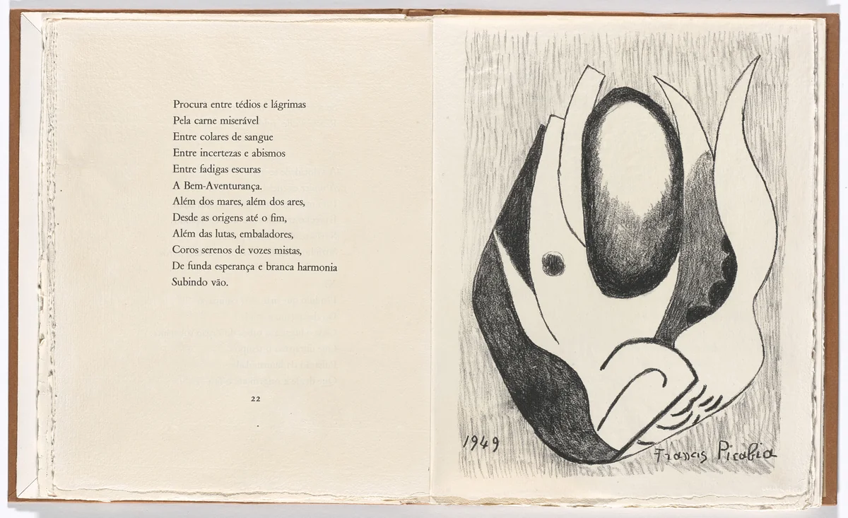 Plate 3 (page 23) from Janela do caos (Window of Chaos) by Francis Picabia, illustrated book, 1949
