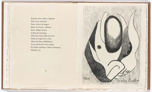 Plate 3 (page 23) from Janela do caos (Window of Chaos) by Francis Picabia, illustrated book, 1949
