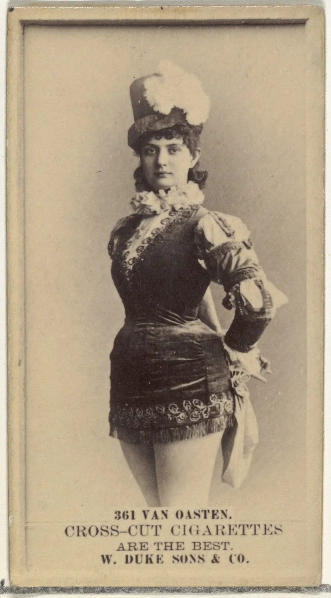 Card Number 361, Von Oasten, from the Actors and Actresses series (N145-3) issued by Duke Sons & Co. to promote Cross Cut Cigarettes by W. Duke, Sons & Co., photograph, 1880-1889