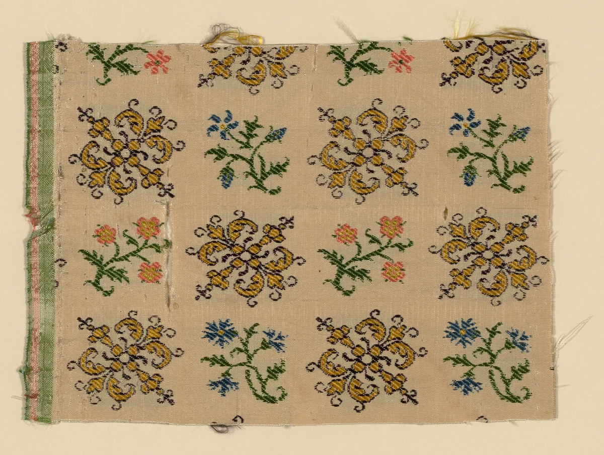 Fragment by Spain, textile, 1601-1625